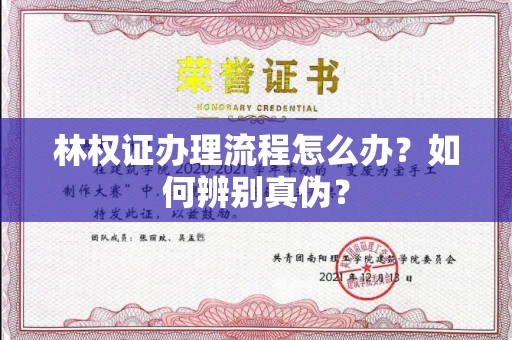 呼和浩特林权证办理流程怎么办?如何辨别真伪?